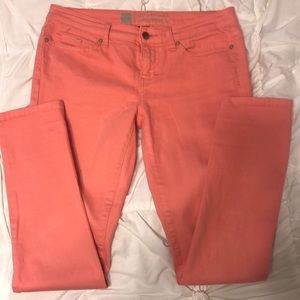 Mossimo coral premium denim pants Size 4